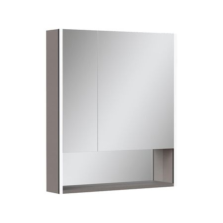 Зеркальный шкаф Equil Smile 70 szSMILE70 с подсветкой цвет Лен анрацит 19027₽