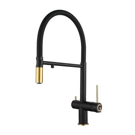 Смеситель для кухни Rivelato Adria 1523517 antracite oro цвет Антрацит Золото 26320₽