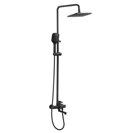 Душевая система Shevanik S8136H цвет Черный матовый