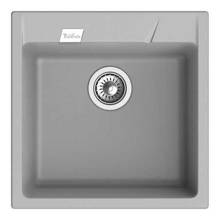 Кухонная мойка Rivelato Raum RM-50 grigio metallizzato цвет Серый металлик 25500₽