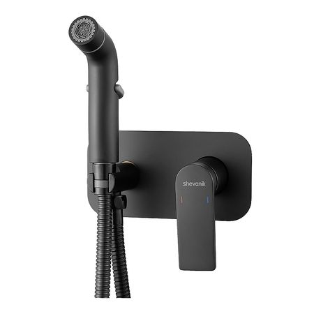 Гигиенический душ со смесителем Shevanik S4105H цвет Черный матовый