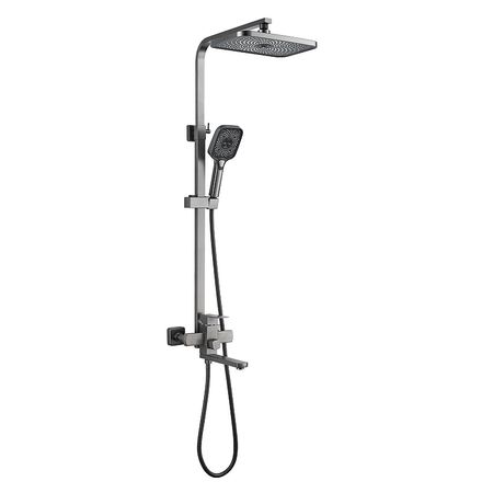 Душевая система Shevanik S7036T цвет Оружейная сталь
