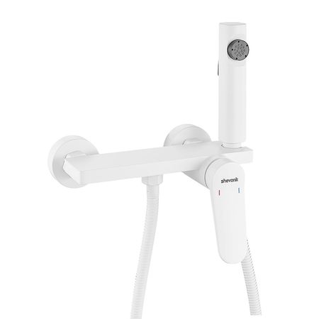 Гигиенический душ со смесителем Shevanik S43C S4305C-1 цвет Белый матовый