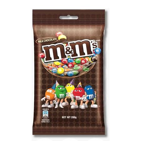 Mars M&M s Peg Pack Milk 200g x 12 bags