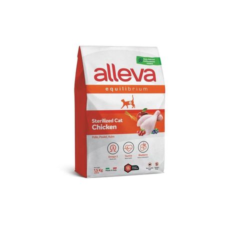 Alleva Equilibrium Adult Cat Sterilized Chicken сухой корм для стерилизованных кошек с КУРИЦЕЙ - 15 кг 2749₽