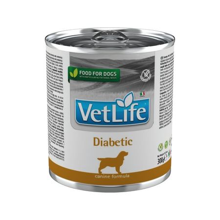 Farmina Vet Life Dog Diabetic влажный корм для взрослых собак при диабете в консервах - 300 г 2341₽
