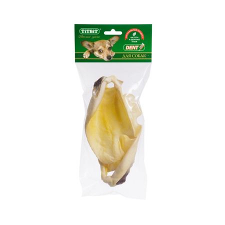 Ухо Titbit говяжье 2 - мягкая упаковка - 60 г 211₽