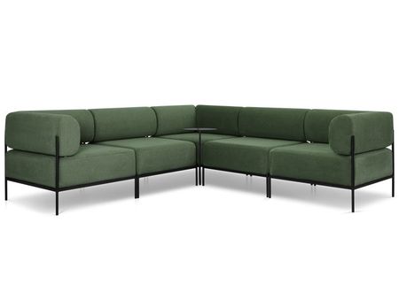 Диван модульный divanru Нолан 5 Шенилл Зеленый 252440₽