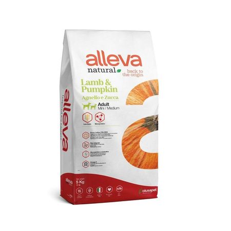 Alleva Natural Adult MiniMedium сухой корм для собак мелких и средних пород с ягненком и тыквой - 5 кг 5195₽