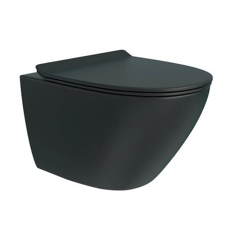 Унитаз Corpa Nera Bosso S CN40114 подвесной цвет Черный матовый с сиденьем Микролифт 16800₽