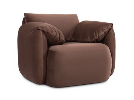Кресло divanru Тут Рядом Обнимаемся Велюр Коричневый 46990₽
