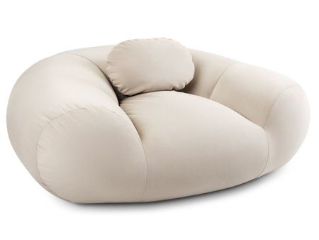 Пуф divanru Тут Рядом Красавчик Мини Велюр Молочный 19990₽