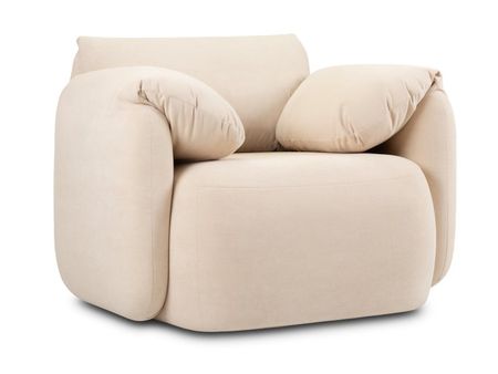 Кресло divanru Тут Рядом Обнимаемся Велюр Кремовый 42990₽