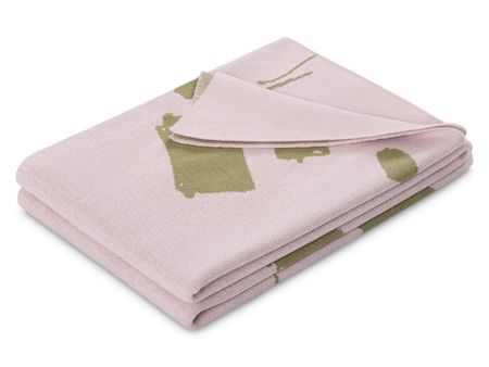 Плед divanru Тут Рядом Теплое Сердце РозовыйЗеленый 120x170 5990₽