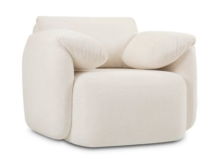 Кресло divanru Тут Рядом Обнимаемся Мех Белый 46990₽