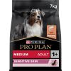 Pro Plan Medium Sensitive Skin сухой корм для взрослых собак средних пород с чувствительной кожей с лососем и рисом