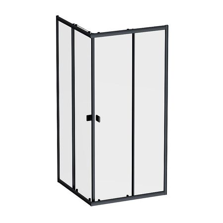 Душевой уголок AMPM Sense 90х90 W76G-403-9090-BT профиль Черный матовый стекло прозрачное 17290₽