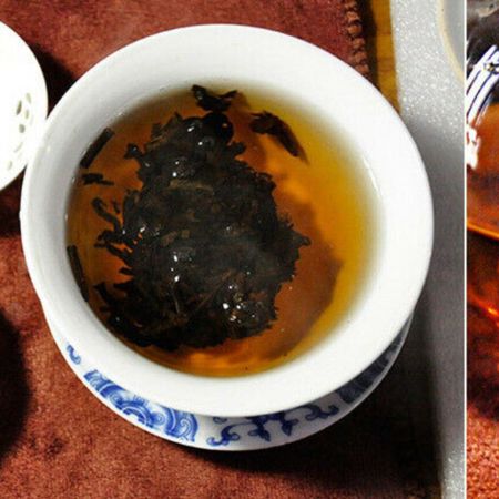 2007 Yunnan Ripe Pu-erh Tea Cake 7598 Ancient Tree Black 357g Gift