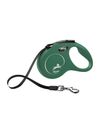 Рулетка Flexi New Classic tape S, до 15 кг, 5 м, лента, цвет оливковый