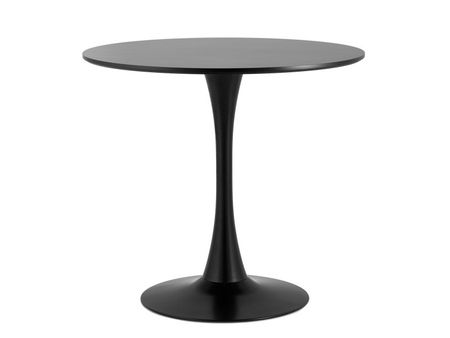 Кухонный стол divanru Тюлип 80 Черный 14290₽