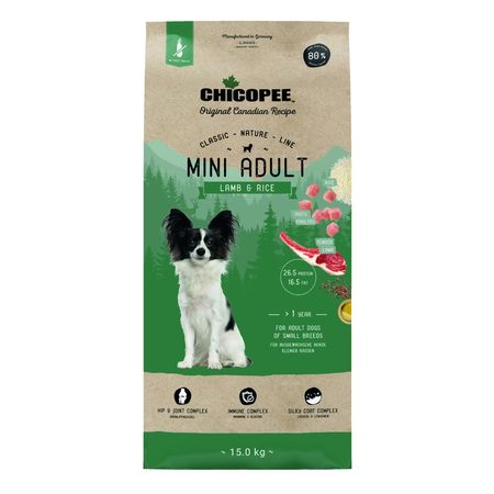 Chicopee CNL Mini Adult Lamb amp Rice сухой корм для взрослых собак мелких пород с ЯГНЕНКОМ и рисом 10572₽