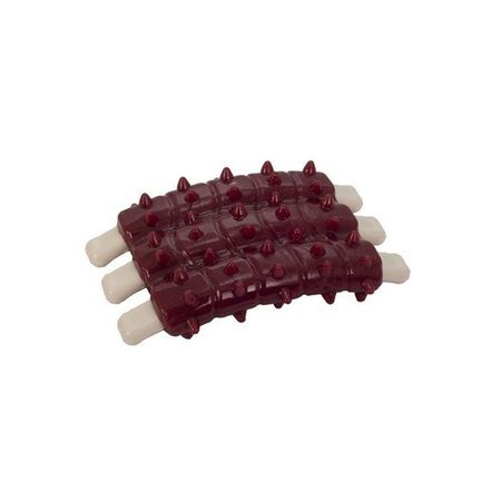 Марли игрушка для собак мелких и средних пород ребрышки с ароматом говядины из термопластичной резины - 12 х 8 см 348₽