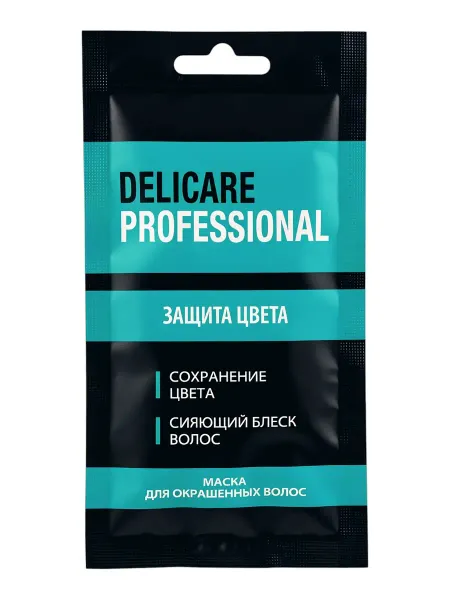 Маска‑саше для окрашенных волос delicare professional, с пчелиным воском, 25 мл