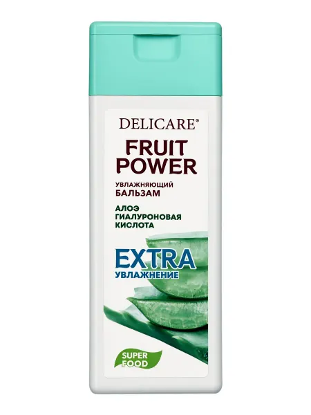 Бальзам‑маска для волос delicare fruit power, глубокое очищение и увлажнение, с алоэ, 240 мл