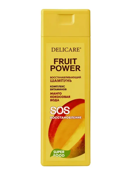 Шампунь для волос fruit power, восстановление и питание, с манго, 280 мл