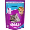 Whiskas полнорационный сухой корм для кошек, подушечки с паштетом, обед с лососем