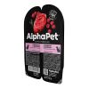AlphaPet Superpremium влажный корм для взрослых кошек, с ГОВЯДИНОЙ и малиной, в ламистерах