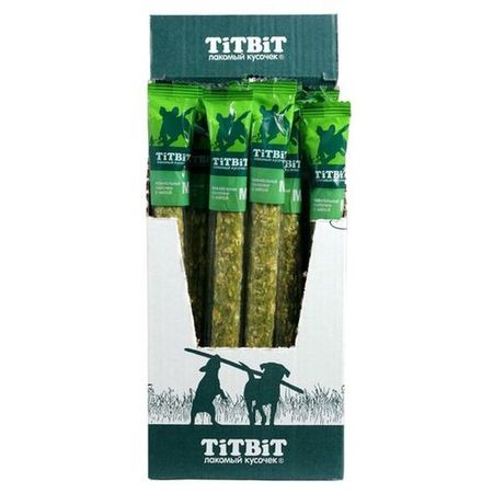 Titbit лакомство Жевательные палочки М для собак с мятой - 17 г 20₽