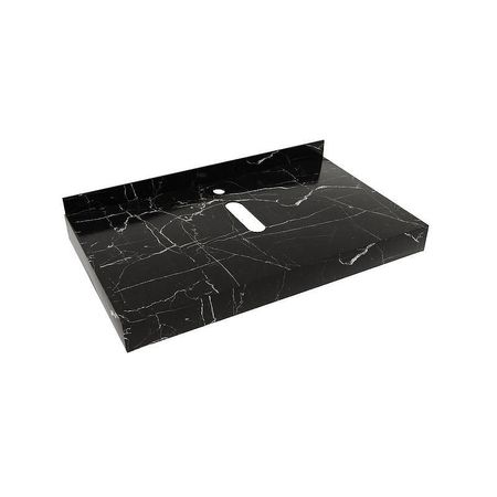 Столешница под раковину Corpa Nera Grossi 80 CN150308 цвет Черный мрамор
