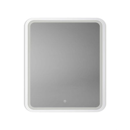Зеркало Art Max Genova 60 AM-Gen-600-800-DS-F-White с подсветкой цвет Белый с сенсорным выключателем 10840₽