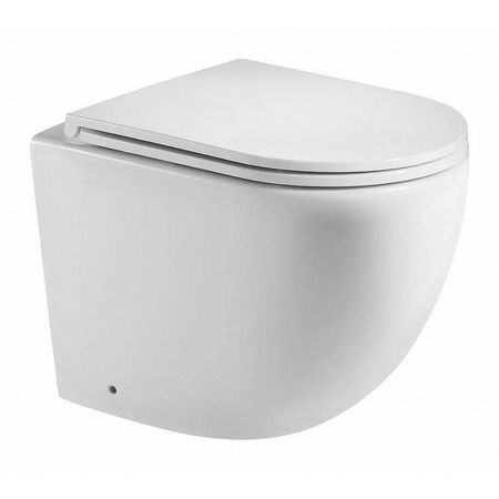 Унитаз Corpa Nera Bosso CN40104 приставной цвет Белый с сиденьем Микролифт