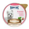 Happy Dog Natur Line полнорационный влажный корм для собак и щенков, паштет с ягненком, печенью, сердцем и рисом, в ламистерах