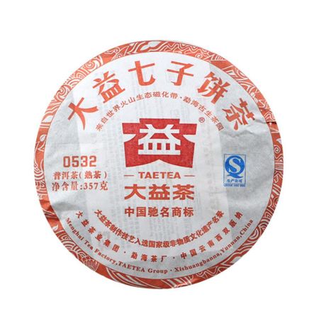 357g Menghai Dayi 0532 Ripe Pu-erh Tea Cake Premium Puer Beeng Cha
