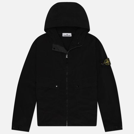 Мужская куртка ветровка Stone Island Light Compact Touch Poly-TC Hooded