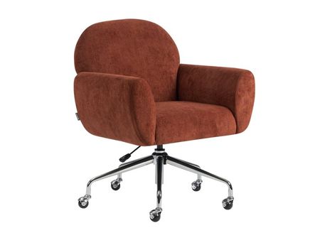 Офисное кресло divanru Шерман Велюр ТерракотовыйХром 19990₽