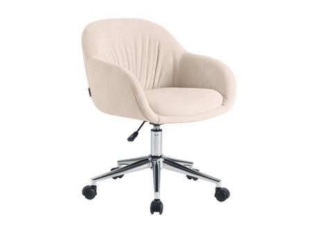 Офисное кресло divanru Джессен Велюр КремовыйХром 13990₽