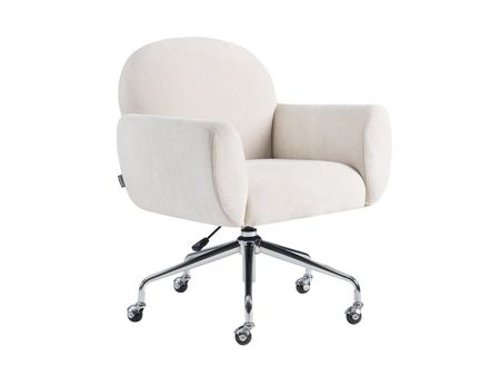 Офисное кресло divanru Шерман Велюр КремовыйХром 19990₽