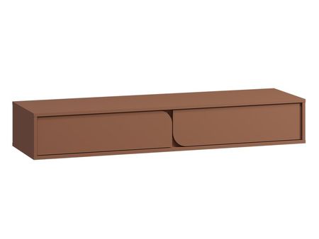 ТВ-тумба подвесная divanru Блест 140x22 Терракотовый 12990₽
