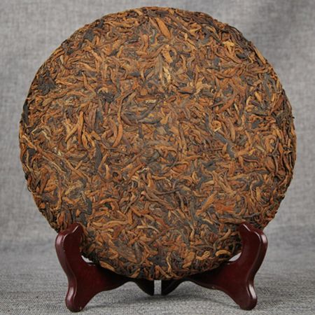 Pu-erh Ripe Tea 357g Emperor Golden Cake Natural Herbal Drink 01