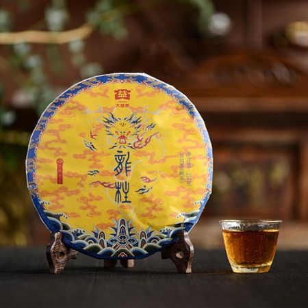 TAETEA Menghai Dayi Dragon Pole Ripe Pu-erh Tea Cake 357g 2101 Aged