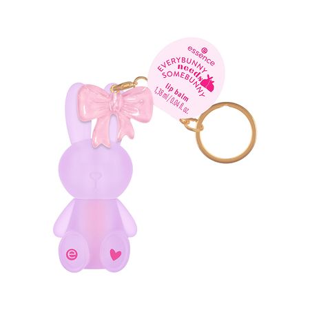 Бальзам для губ ESSENCE EVERYBUNNY NEEDS SOMEBUNNY с брелоком тон 01 Hop into happiness