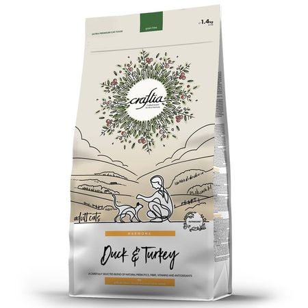 Craftia Harmona Adult Cat сухой корм для кошек с уткой и индейкой - 14 кг 3109₽