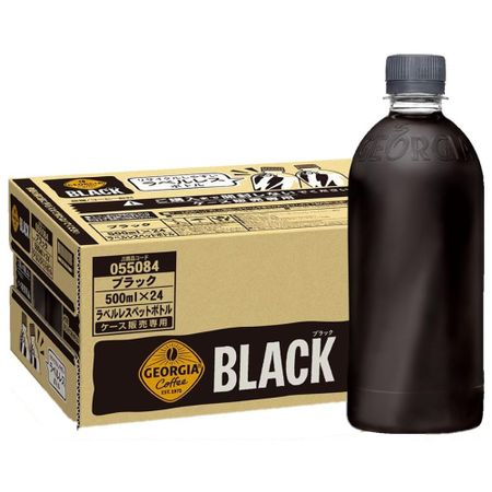 Georgia Black 500ml PET x 24 bottles Coca-Cola Label-less