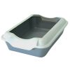 Homecat Бюджет лоток для кошек с бортиком серый - 37х27х115 см