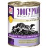 Зоогурман Мясное ассорти влажный корм для собак, фарш из говядины с рубцом и потрошками, в консервах