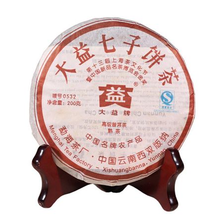 TAETEA 0532 Ripe Pu-erh Tea Cake Yunnan 200g Dayi 701 Batch